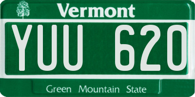 VT license plate YUU620