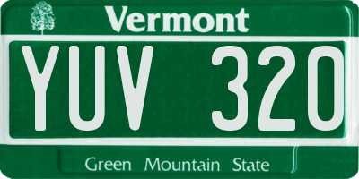 VT license plate YUV320