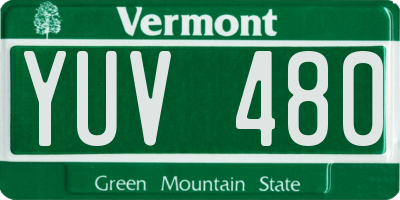 VT license plate YUV480