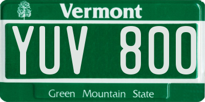 VT license plate YUV800