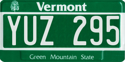 VT license plate YUZ295