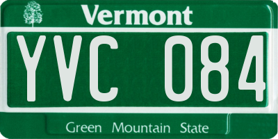 VT license plate YVC084