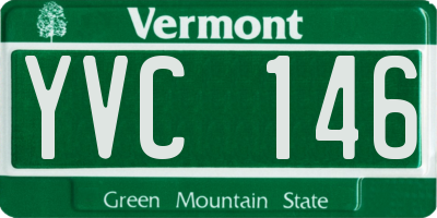 VT license plate YVC146
