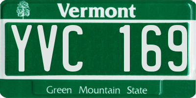 VT license plate YVC169