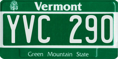 VT license plate YVC290