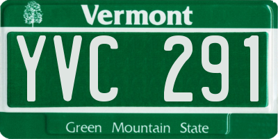 VT license plate YVC291