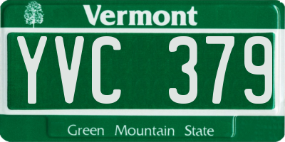 VT license plate YVC379