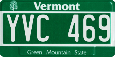 VT license plate YVC469