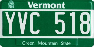 VT license plate YVC518