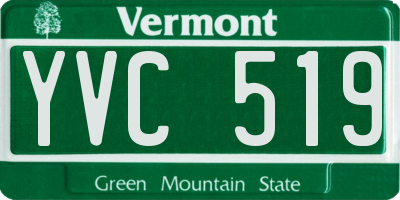 VT license plate YVC519