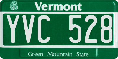 VT license plate YVC528