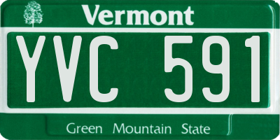 VT license plate YVC591