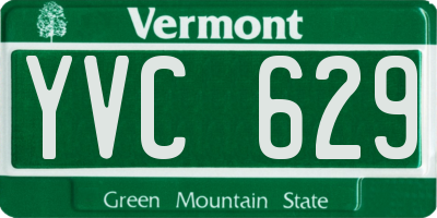 VT license plate YVC629