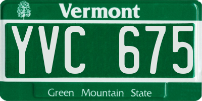 VT license plate YVC675