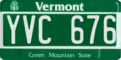VT license plate YVC676