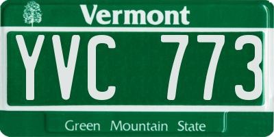 VT license plate YVC773