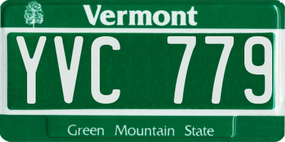VT license plate YVC779