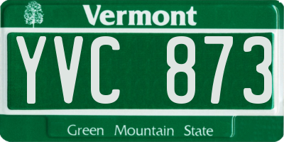 VT license plate YVC873