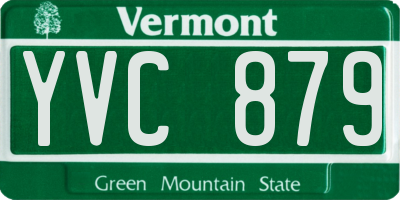 VT license plate YVC879