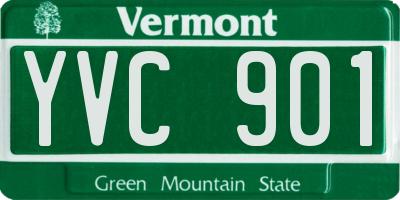 VT license plate YVC901