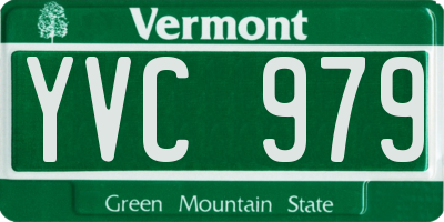 VT license plate YVC979