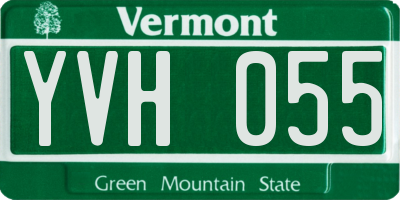 VT license plate YVH055