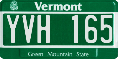 VT license plate YVH165