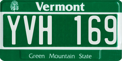 VT license plate YVH169