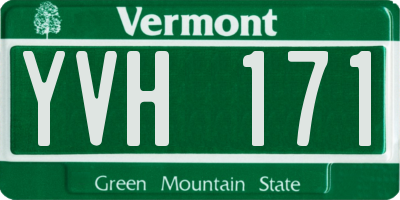 VT license plate YVH171
