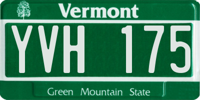 VT license plate YVH175