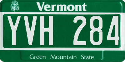 VT license plate YVH284