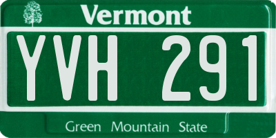 VT license plate YVH291