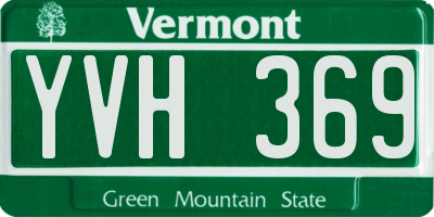VT license plate YVH369