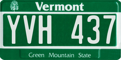 VT license plate YVH437
