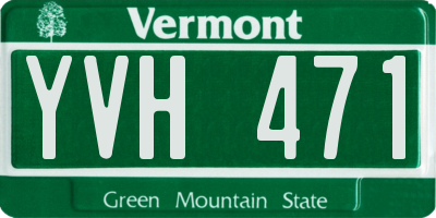VT license plate YVH471