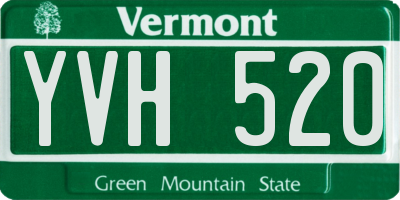 VT license plate YVH520
