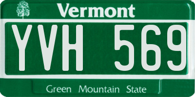 VT license plate YVH569