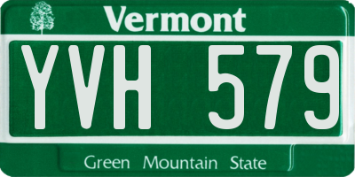 VT license plate YVH579