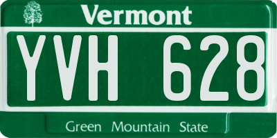 VT license plate YVH628
