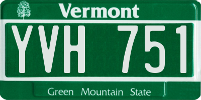 VT license plate YVH751