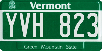 VT license plate YVH823
