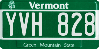 VT license plate YVH828