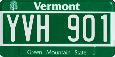 VT license plate YVH901