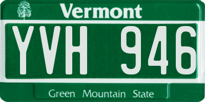 VT license plate YVH946