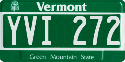 VT license plate YVI272