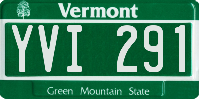 VT license plate YVI291
