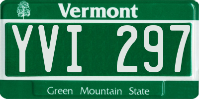 VT license plate YVI297