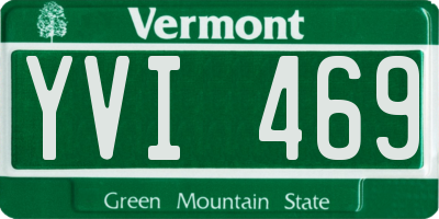 VT license plate YVI469