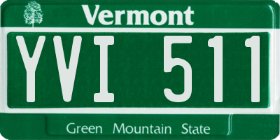 VT license plate YVI511