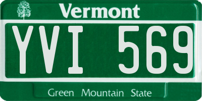 VT license plate YVI569